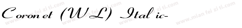 Coronet (WL) Italic字体转换
